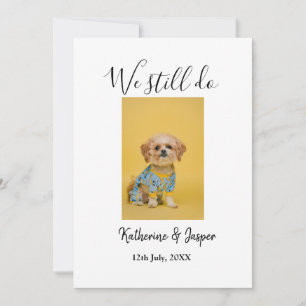 Invitation Nous faisons encore couple nom animal de compagnie