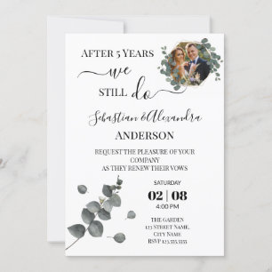 Invitation Nous faisons encore des vœux de renouvellement de 