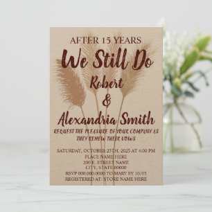 Invitation Nous Faisons Encore Mariage Anniversaire Renouvell
