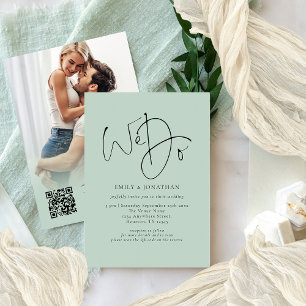 Invitation Nous faisons Photo Overlay Script QR Code Sage Mar