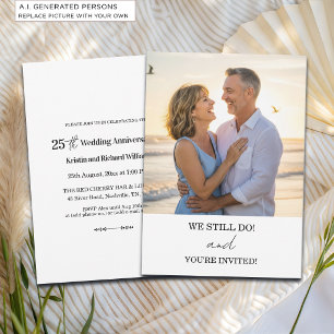 Invitation Nous faisons toujours 25e anniversaire de mariage 