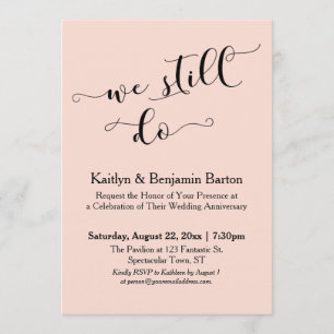 Invitation Nous Faisons Toujours De La Calligraphie Moderne, 
