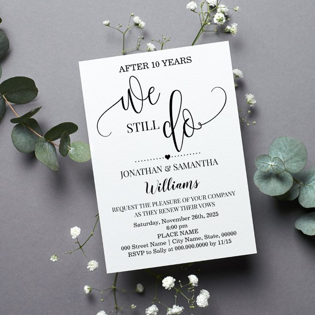 Invitation Nous faisons toujours des noces de mariage minimal (Créateur téléchargé)