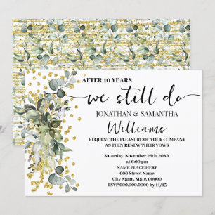 Invitation Nous Faisons Toujours L'Anniversaire Mariage Eucal