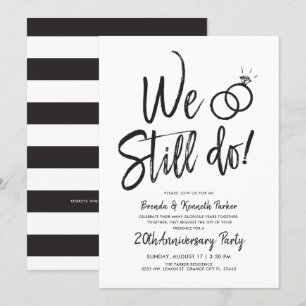 Invitation Nous faisons toujours l'anniversaire   Renouvellem