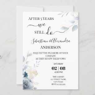 Invitation Nous faisons toujours Renouveler les Vows Mariage 