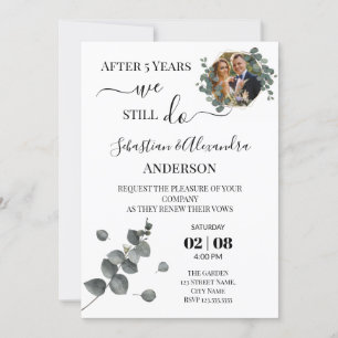 Invitation Nous faisons toujours Renouveler les Vows Mariage 