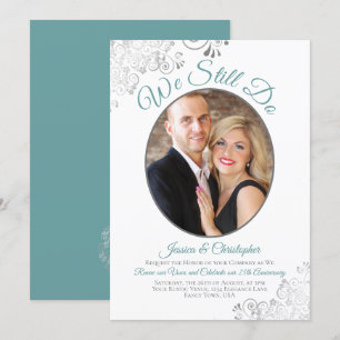 Invitation Nous faisons toujours Turquoise sur le Mariage bla