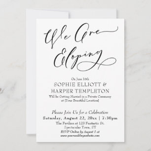 Invitation Nous Faisons une Fuite Amoureuse, Célébration Simp