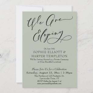 Invitation Nous Faisons une Fuite Amoureuse, Célébration Simp