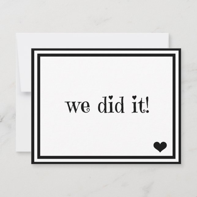 Invitation Nous L'Avons Fait (Devant)