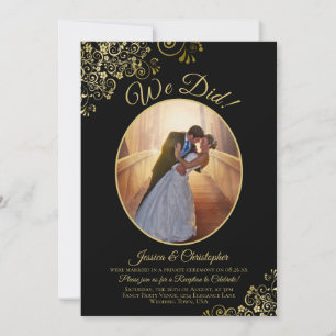 Invitation Nous L'Avons Fait ! Boucles d'or à la réception de