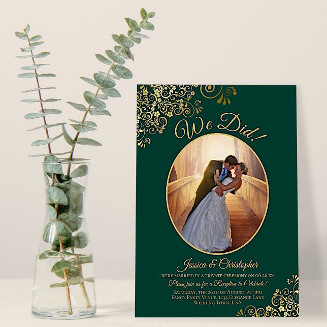 Invitation Nous l'avons fait ! Boucles d'or sur réception de  (Créateur téléchargé)