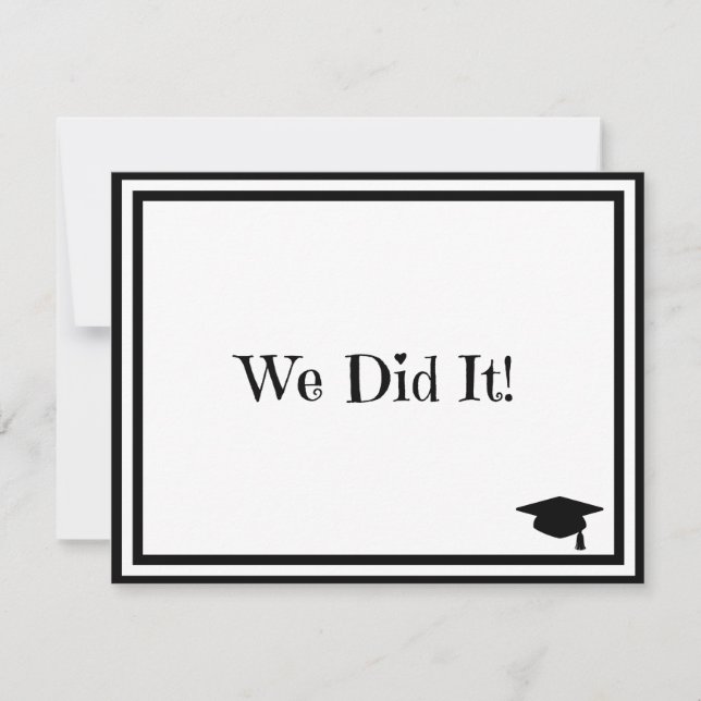 Invitation Nous L'Avons Fait Diplôme (Devant)