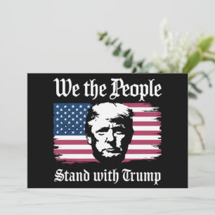 Invitation Nous, Le Peuple, Sommes Avec Le Soutien De Donald 