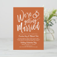 Nous nous marions Terracotta de mariage après la c