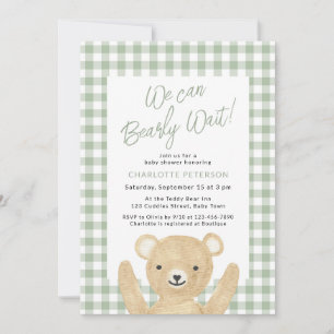 Invitation Nous pouvons à peine attendre Baby Shower