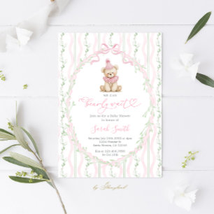 Invitation Nous pouvons à peine attendre Baby Shower Fille