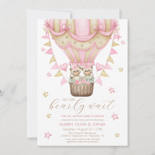 Invitation Nous pouvons à peine attendre Fête de naissance de