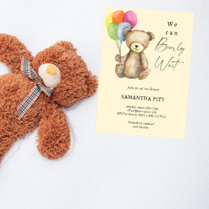 Invitation Nous pouvons à peine attendre la baby shower
