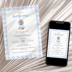 Invitation Nous pouvons à peine attendre la naissance - Fête