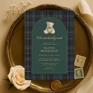 Invitation Nous pouvons à peine attendre la naissance Plaid V