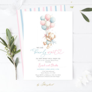 Invitation Nous pouvons à peine attendre la révélation du sex