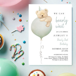 Invitation Nous pouvons à peine attendre l'invitation d'anniv