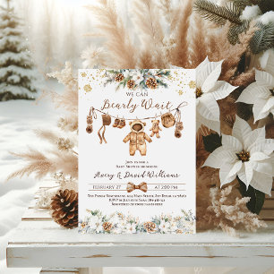 Invitation Nous pouvons attendre l'hiver Baby shower de la li