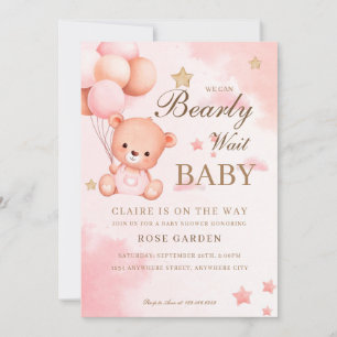 Invitation Nous pouvons attendre l'Invitation Baby shower