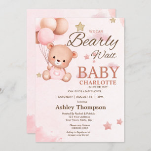 Invitation Nous pouvons attendre l'invitation Baby shower