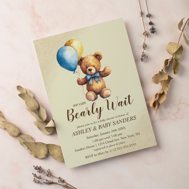 Invitation Nous pouvons Baby shower d'attente précoce (Créateur téléchargé)