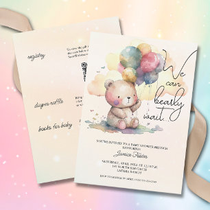 Invitation Nous pouvons éteindre le Baby shower d'attente tou