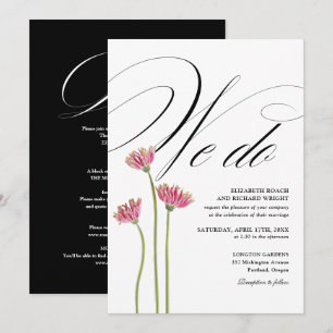 Invitation Nous réalisons des fleurs sauvages pour mariage to