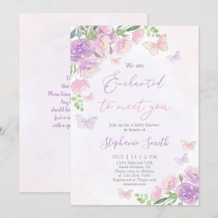 Invitation Nous sommes enchantés de vous rencontrer fille Bab