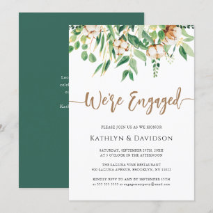 Invitation Nous sommes engagés Eucalyptus Modern Engagement P