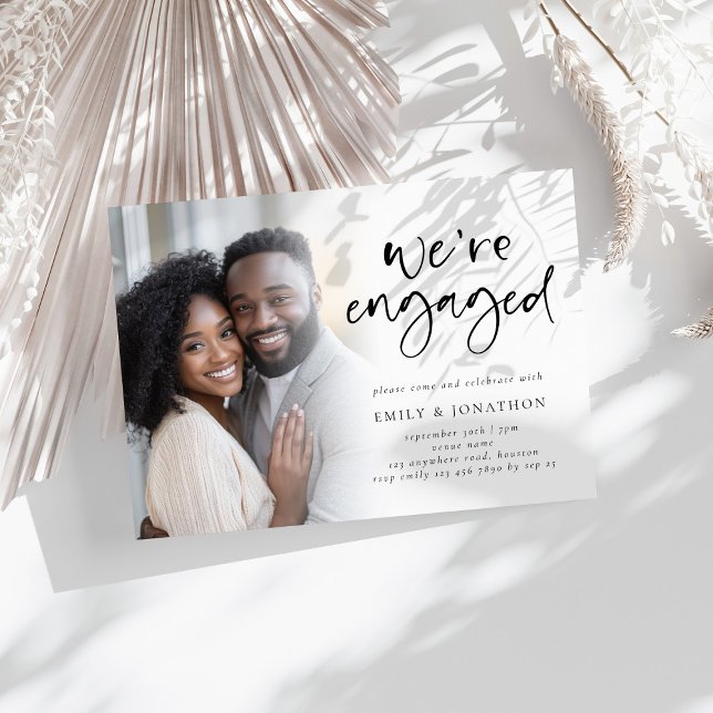 Invitation Nous Sommes Engagés Photo Overlay Partie Engagemen (Créateur téléchargé)