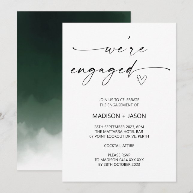 Invitation Nous sommes engagés pour une mission d'engagement  (Devant / Derrière)