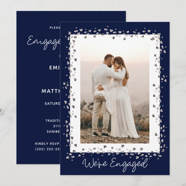 Invitation Nous sommes engagés pour une partie d'engagement p (Devant / Derrière)