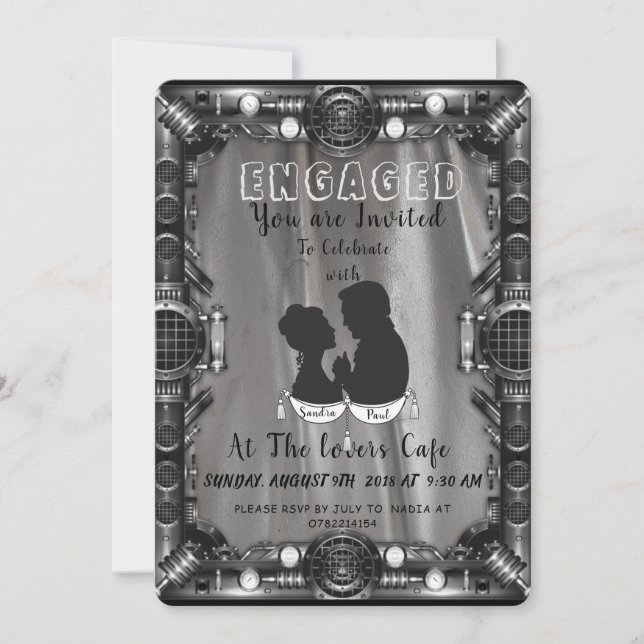 Invitation Nous sommes fiancés (Devant)