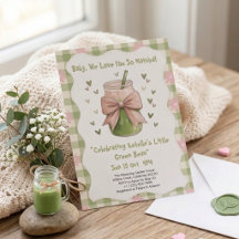 Nous t'aimons tellement Fille au Matcha Baby Showe