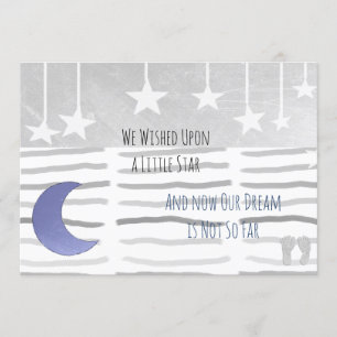 Invitation Nous voulions un Baby shower de Star Boy