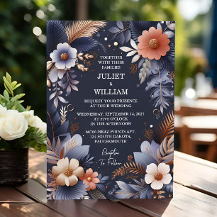 Invitation Nouveau budget pas cher extérieur élégant Mariage 