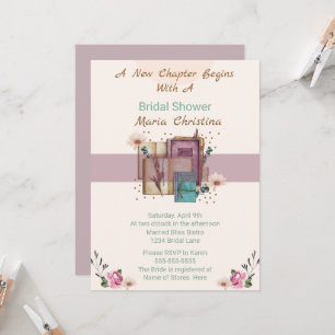 Invitation Nouveau Chapitre Commence Fête de Mariage