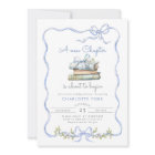 Nouveau chapitre Storybook Blue Bow Baby shower