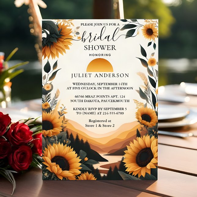 Invitation Nouveau Jardin rustique verdure Fête des mariées t (Créateur téléchargé)