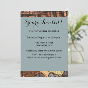 Invitation Nouvel An Antique Père