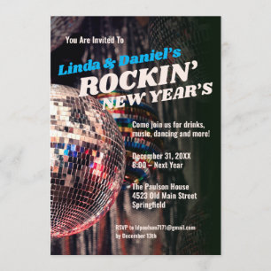 Invitation Nouvel An Rétro