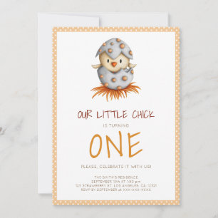 Invitation Nouvel anniversaire de l'éclosion d'oiseaux mignon