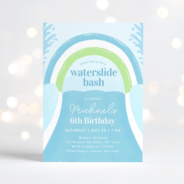 Invitation Nouvel anniversaire d'été du bassin hydrographique (Créateur téléchargé)